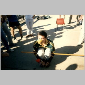 1988-08 - Australia Tour 042 - Mike Broomstick Drink.jpg